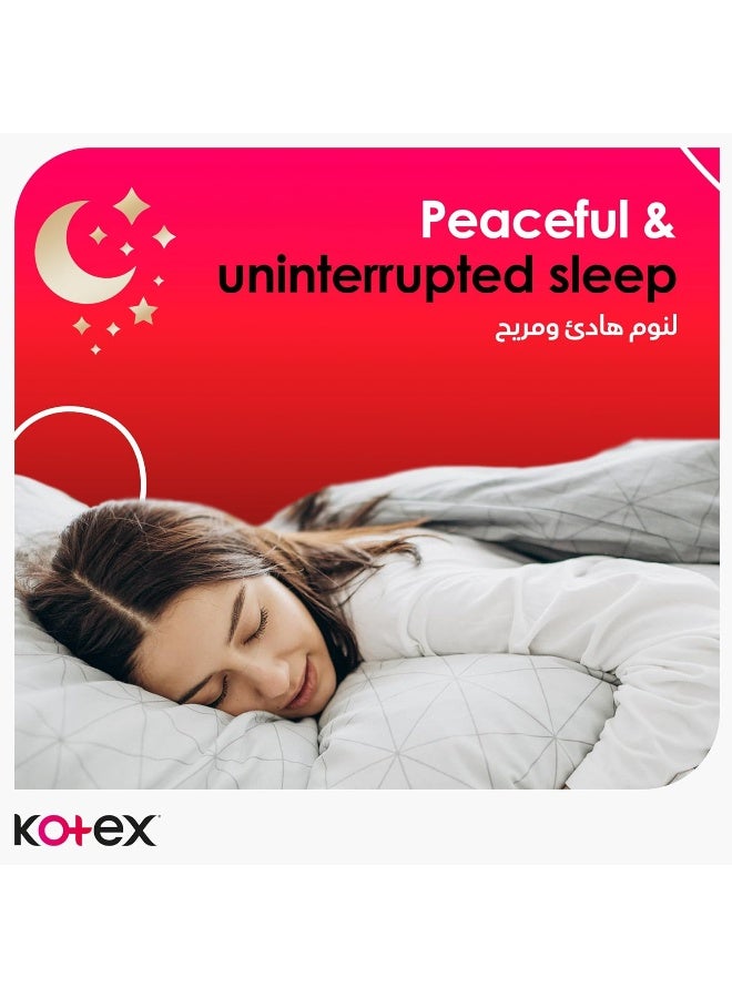 Kotex Maxi Protect Thick Pads, Overnight Protection Sanitary Pads with Wings, 48 - Image 4